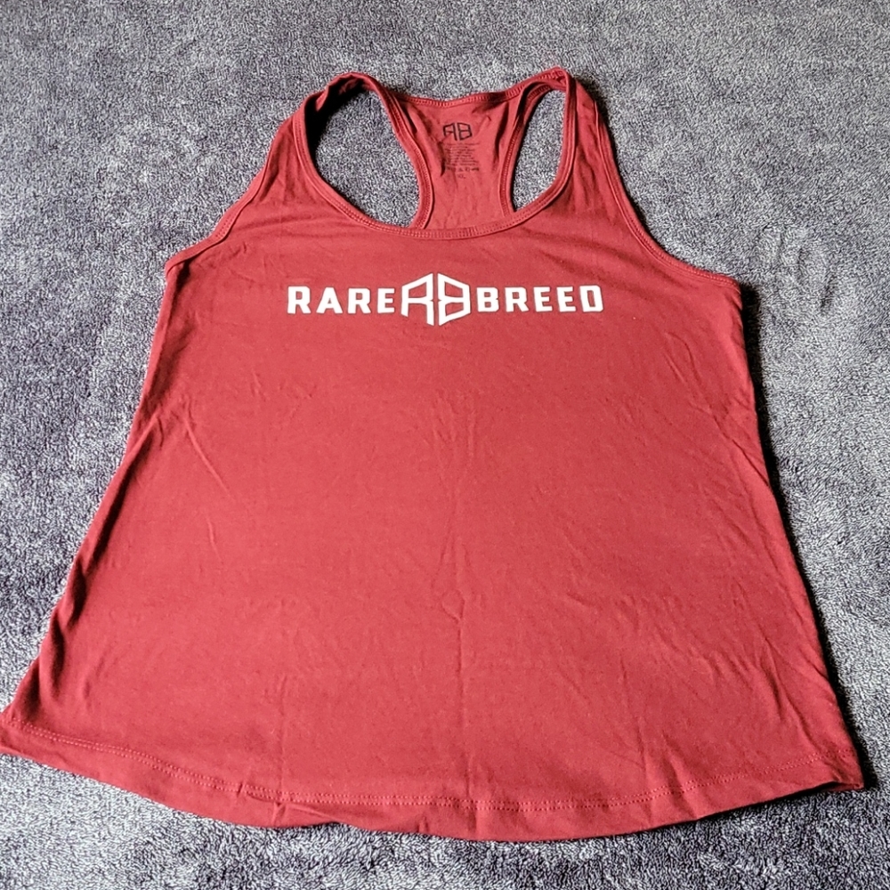 RareBreed GainzBox Razor Back Tank Top Red XL
